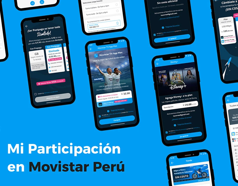 UX Designer — Movistar project screenshot